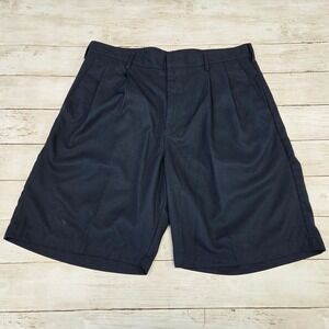 Nike Golf Dri-FIT Mens Navy Blue Pleated Textured Shorts Size 34